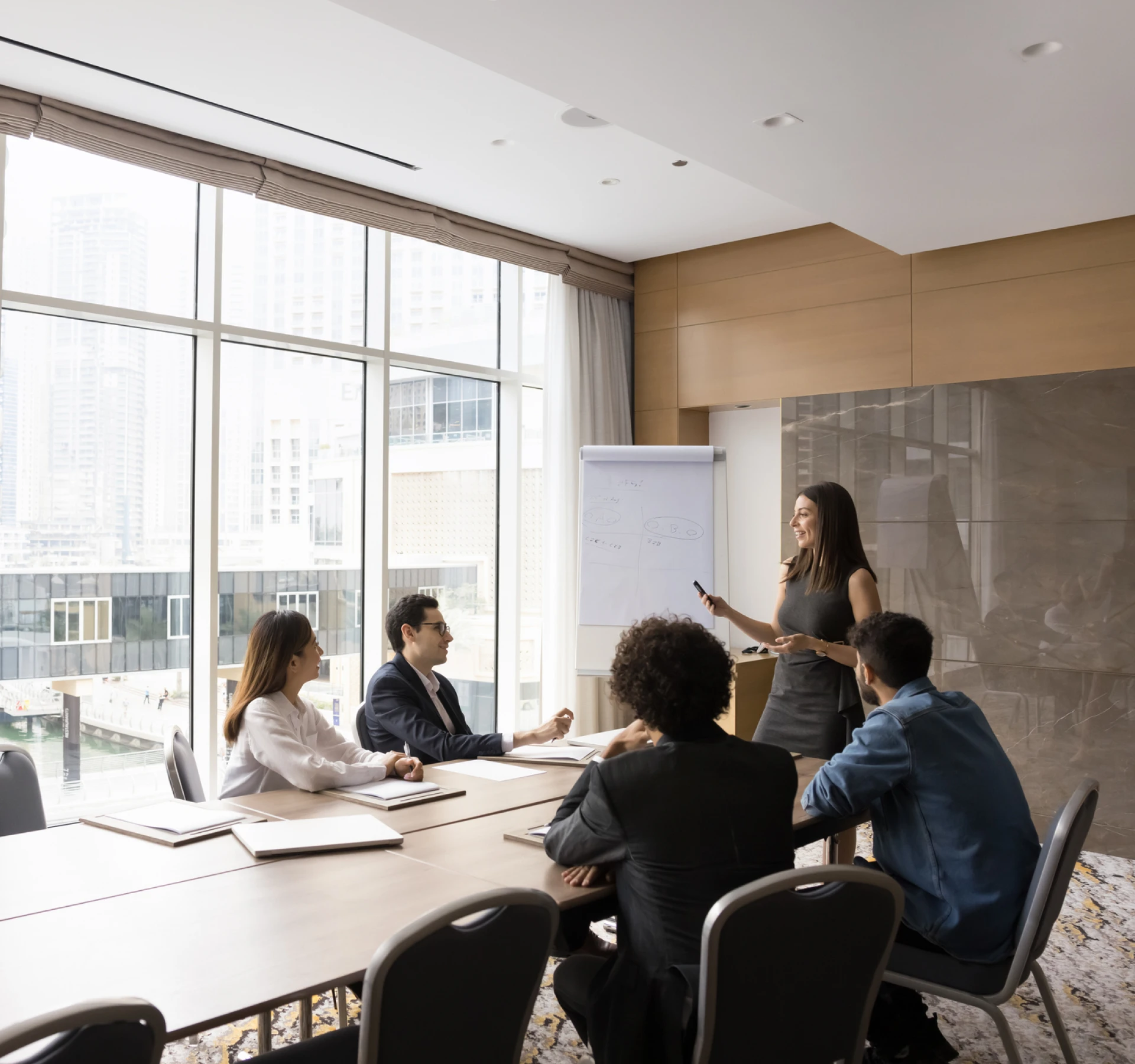 Professional presentation to office colleagues